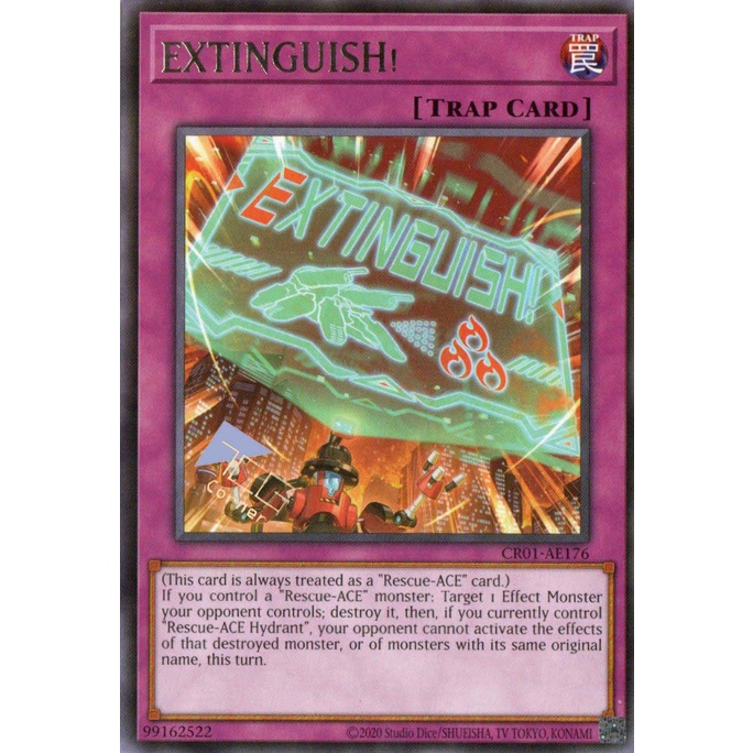 [ การ์ด Yugioh ของแท้ ] CR01-AE176 EXTINGUISH! ®