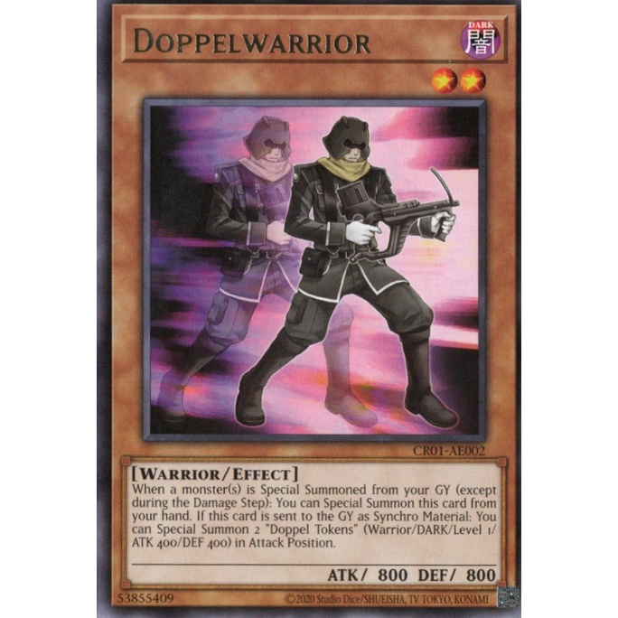 [ การ์ด Yugioh ของแท้ ] CR01-AE002 Doppelwarrior
