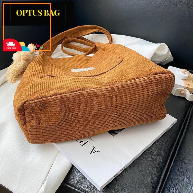 Dzz CHEAP UNISEX SLIM VELVET TOTE BAG สําหรับติดตาม - OPTUS BAG