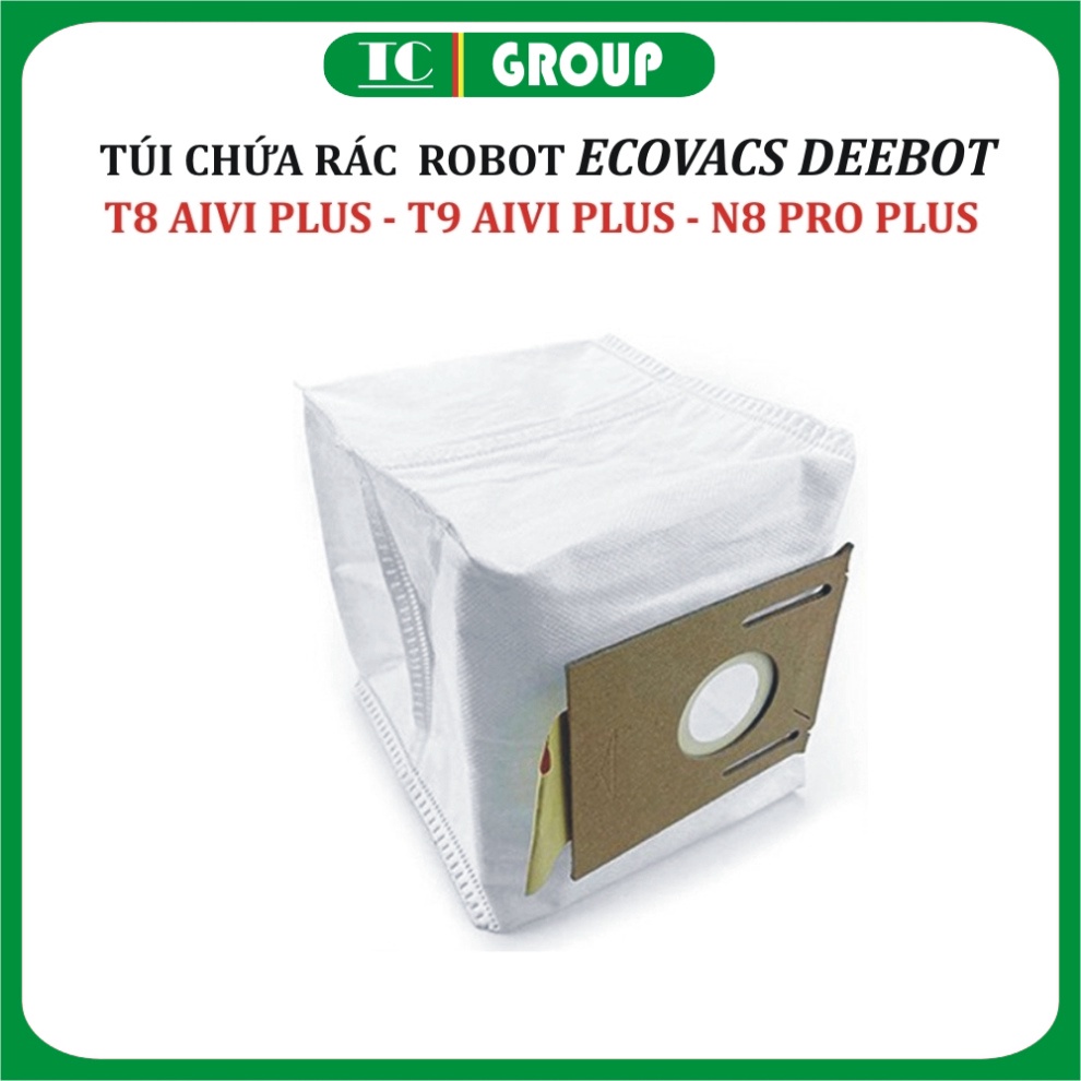ถุงขยะสําหรับ Deebot T8 Aivi Plus Robot ถังขยะอัตโนมัติ - T9 Aivi Plus - N8 Pro Plus - T9 Plus ;