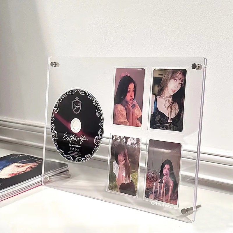 กล่องอะคริลิคใส ขนาดเล็ก สําหรับเก็บแผ่น CD การ์ด อัลบั้มรูปภาพ
