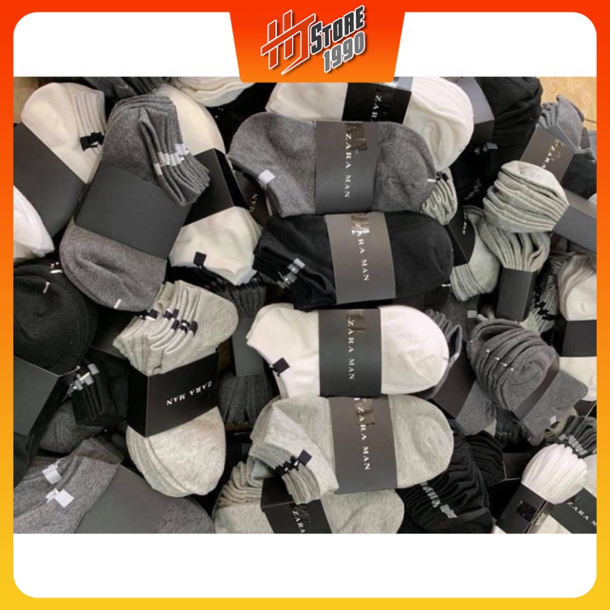 Set 10 คู่ Zara Man Low-cut Socks ป้องกันกลิ่นเท้า - Ht.store1990