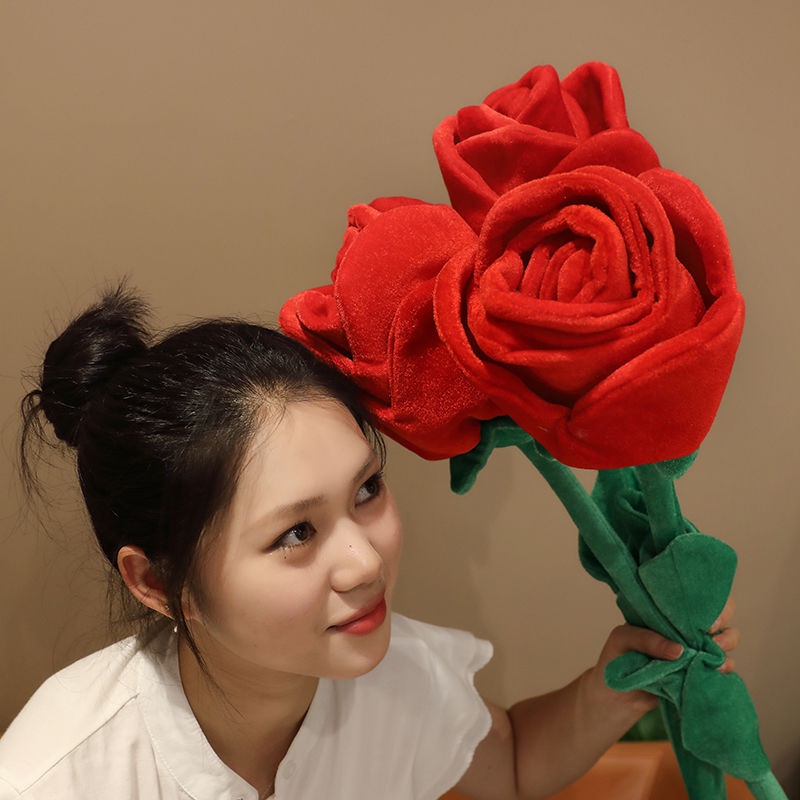 Yang Mi Cloth Lover Big Bouquet Rose ช่อดอกไม้จําลองของขวัญ Super Large Rose สําเร็จรูป Girl 艺情人大口物玫瑰花 真花礼超大玫瑰花成品女生 . - รูปที่ 5