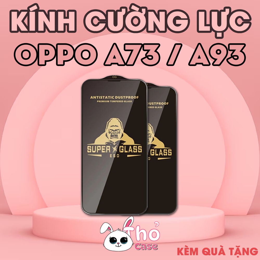 Oppo A73 / A93 KK กระจกเทมเปอร์เต็มจอ ฟิล์มกันรอย