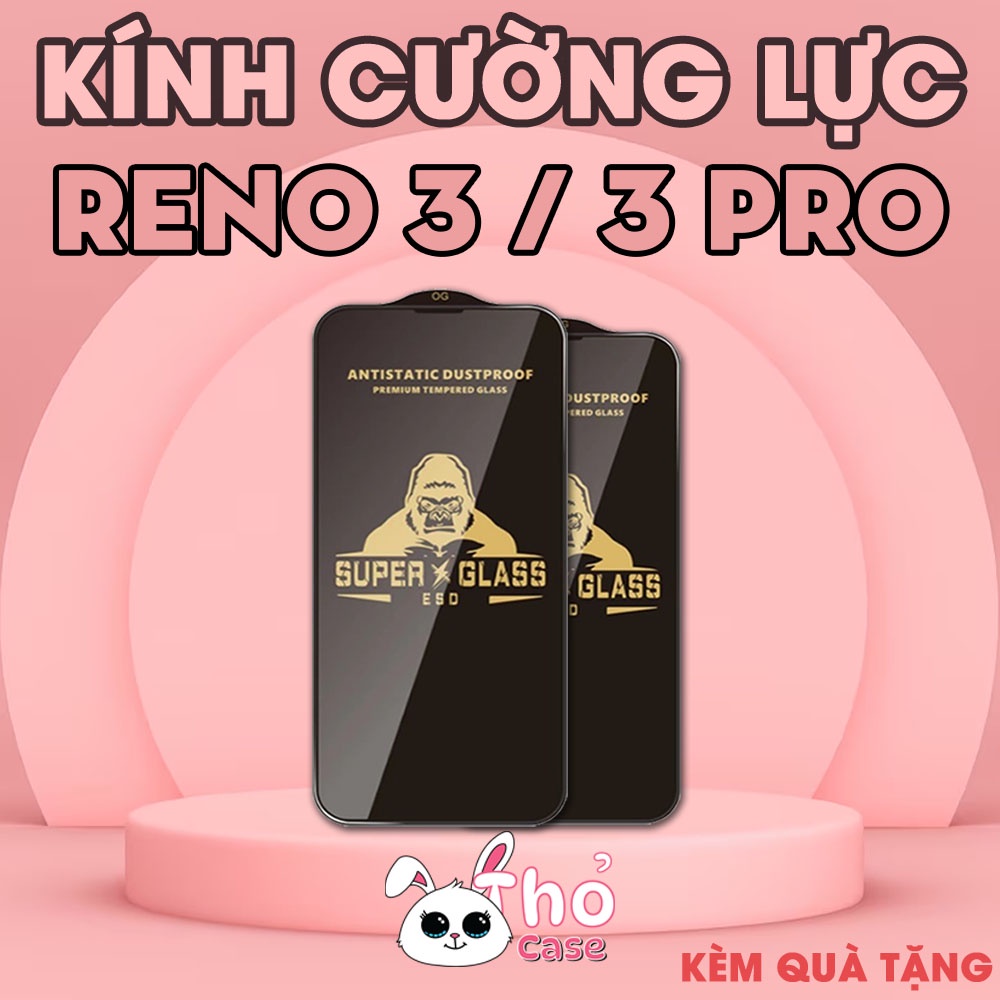 Oppo Reno3 / Reno3 Pro / Reno 3 KK กระจกนิรภัยแบบเต็มหน้าจอ ฟิล์มกันรอยหน้าจอ