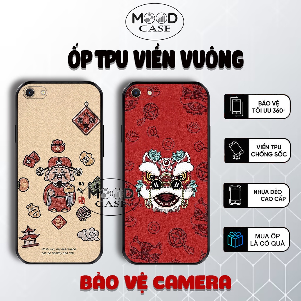 เคสสําหรับ Oppo F1s, A39, A59, A57, F3 Lite, F3 Plus, A71, A83 TPU ขอบเหลี่ยม, ลาย Lucky Fortune ปีใ