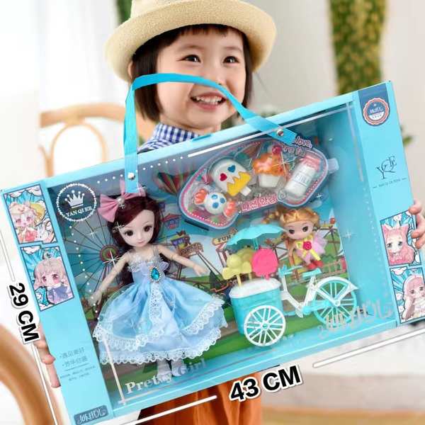 ของเล่นเด็กผู้หญิง 10 ปีถูกๆ ตุ๊กตาบาร์บี้สถาบันฝึกอบรมของขวัญเจ้าหญิงตุ๊กตาชุดของเล่นเด็กสาวข้ามบ้านกล่องของขวัญขนาดใหญ่