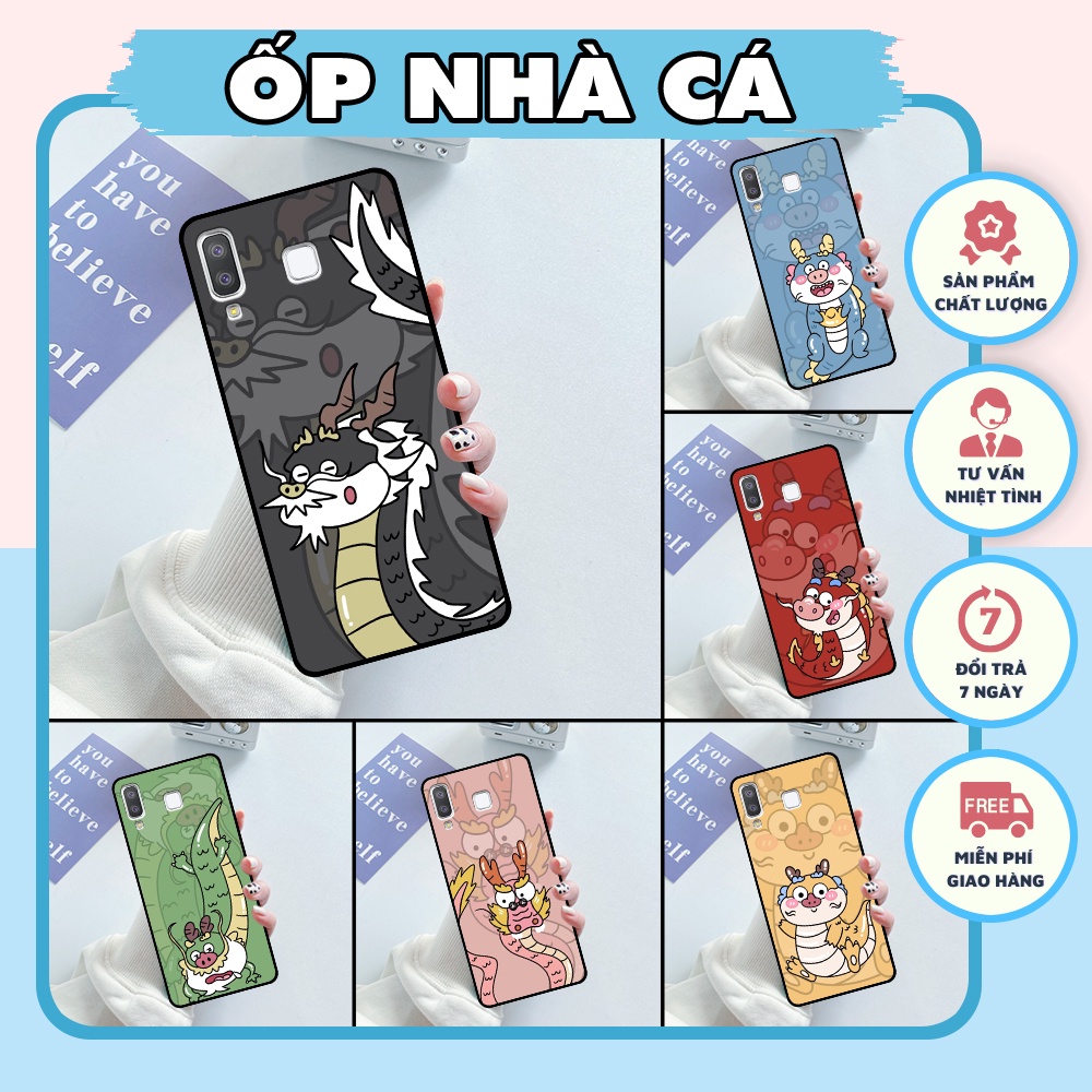 เคส Samsung A8 Star / A9 Star พิมพ์ลาย Dragon 2024 มีให้เลือกหลายสี