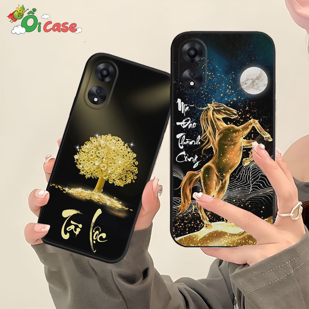 เคส Oppo A58 / A78 4G / A98 5G สําหรับโชคลาภ รหัสความสําเร็จ การประดิษฐ์ตัวอักษรความหมายสําหรับผู้ปก