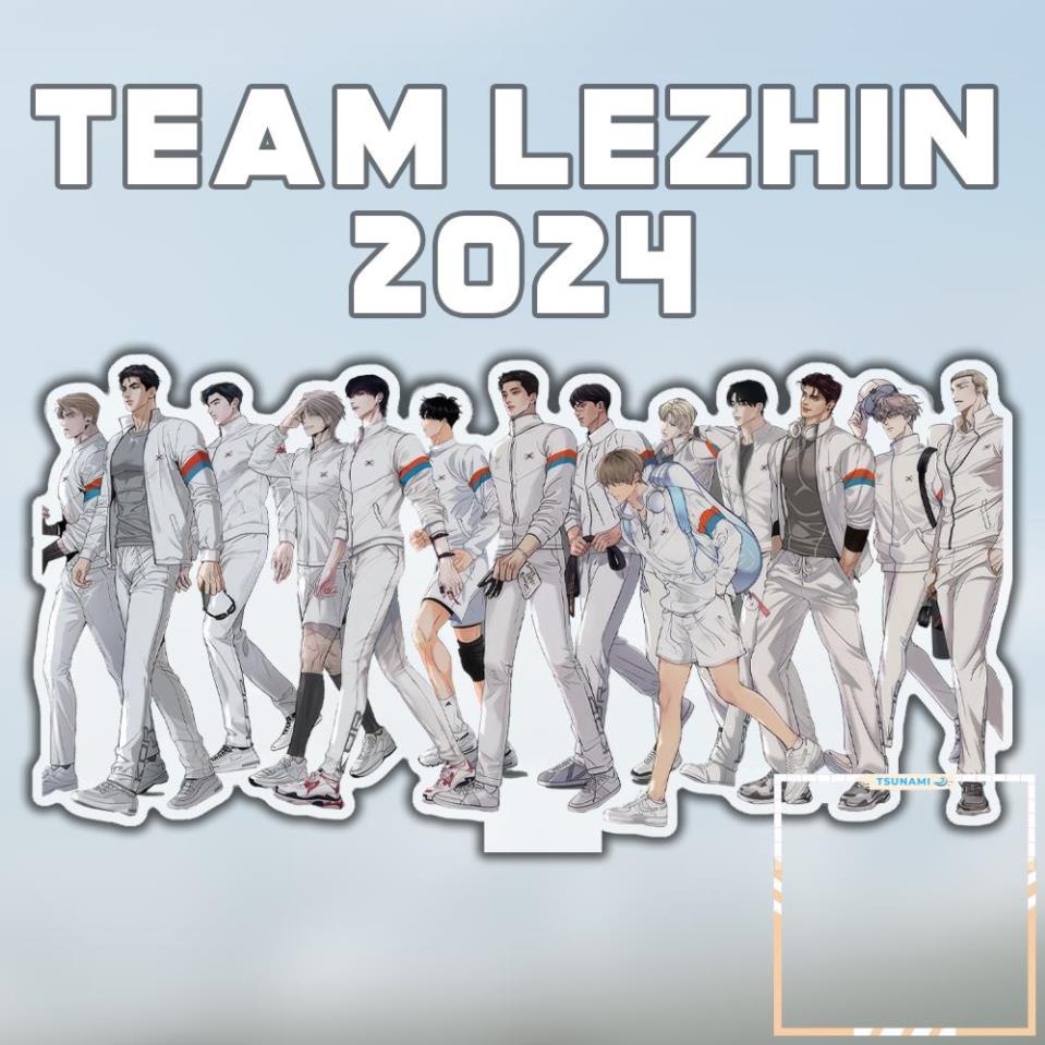 Manhwa BL Lezhin BOMTOON Calendar 2024 การ์ดอวยพรของฤดูกาลพวงกุญแจอนิเมะฟรีขอออกแบบ