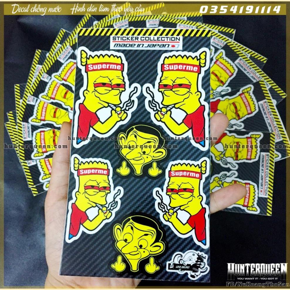 Simpson Superme - ชุดสติ๊กเกอร์โลโก้ MrBean คุณภาพสูง รูปลอก กันน้ํา คม ทน เหนียว ดีซีทีเอ็กซ์พีดี
