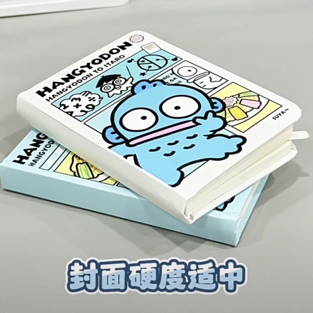 Little Red Book Sanrio Ugly Fish Hanton A7 Hard Shell Notebook Notebook Student Notebook Notebook Hi