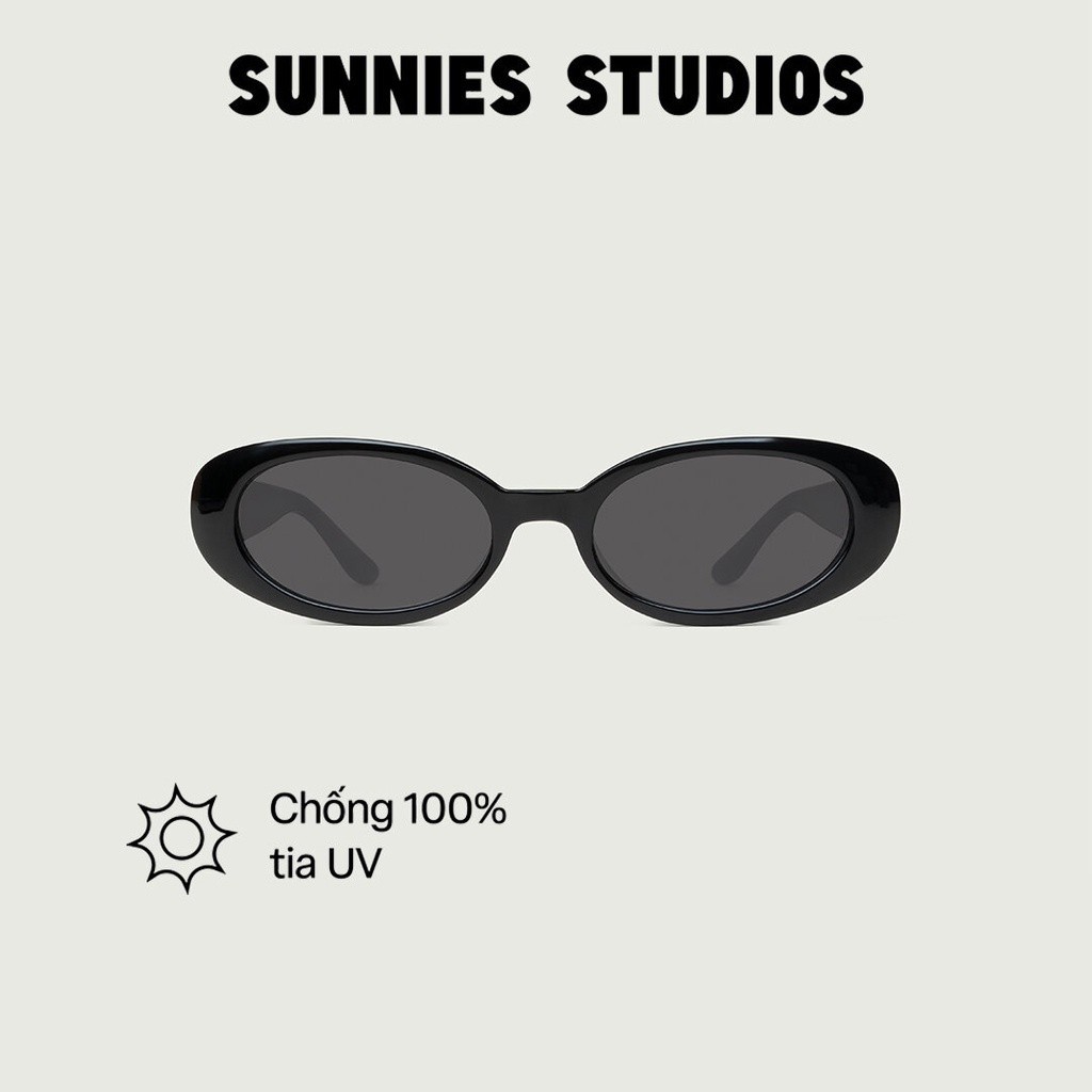 SUNNIES STUDIOS - แว่นกันแดดสีมิดไนท์หมึกวงรี - 60337RP-1