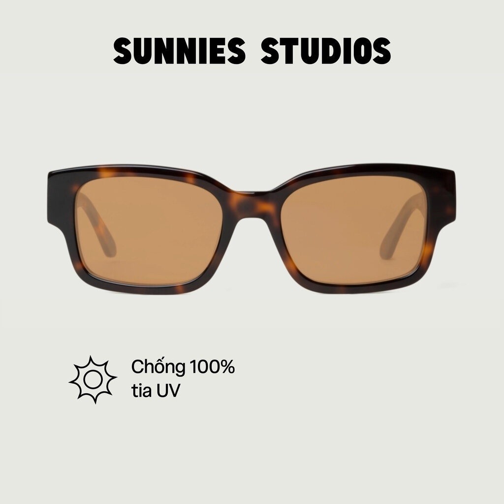 SUNNIES STUDIOS - แว่นกันแดด Cal Safari Tort Pond Square Frame - 60330A-1