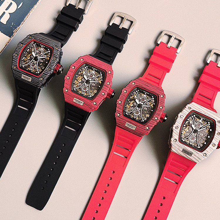 Hgyty [ จัดส ่ ง 48 ชั ่ วโมง ] Richard Men 's Watch Men 's Mechanical Watch Student Top Ten Brands Tritium Gas Miller Black Technology Waterproof Trendy Watch