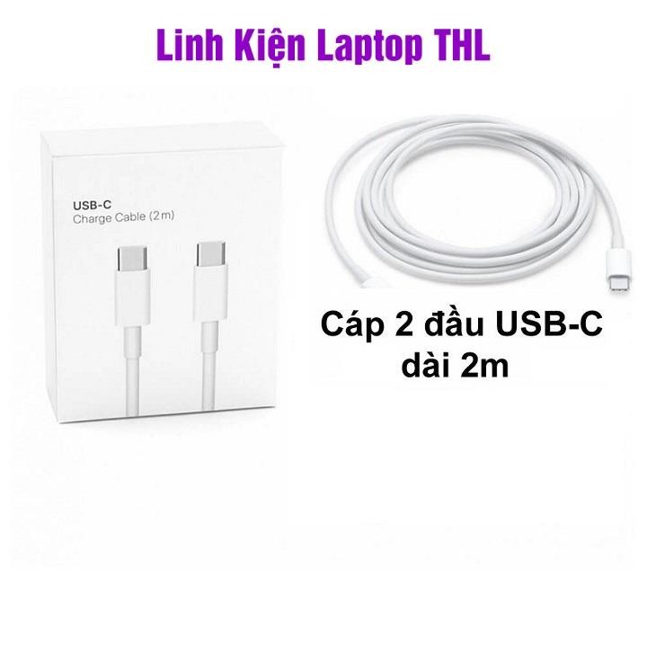 Zin ประเภท C ถึง Type C สายชาร์จสําหรับ Pro Air 2016 ถึง 2020 M1 M2 Dell xps Suface Raze ความยาว 2m 
