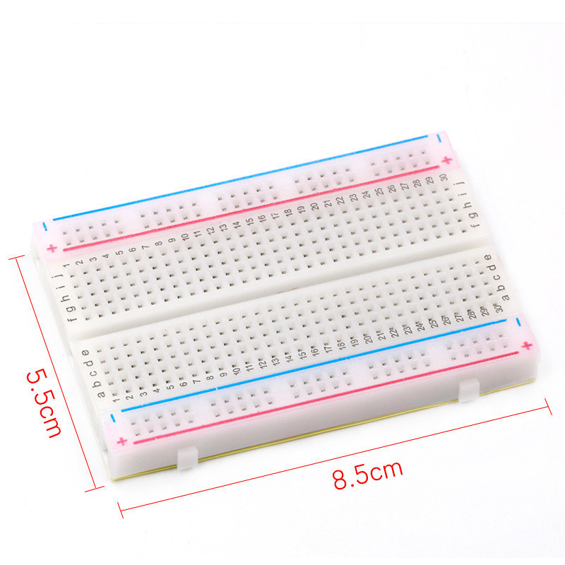 บอร์ดทดสอบ Breadboard 85x55mm 400 รู - TaKa DiY