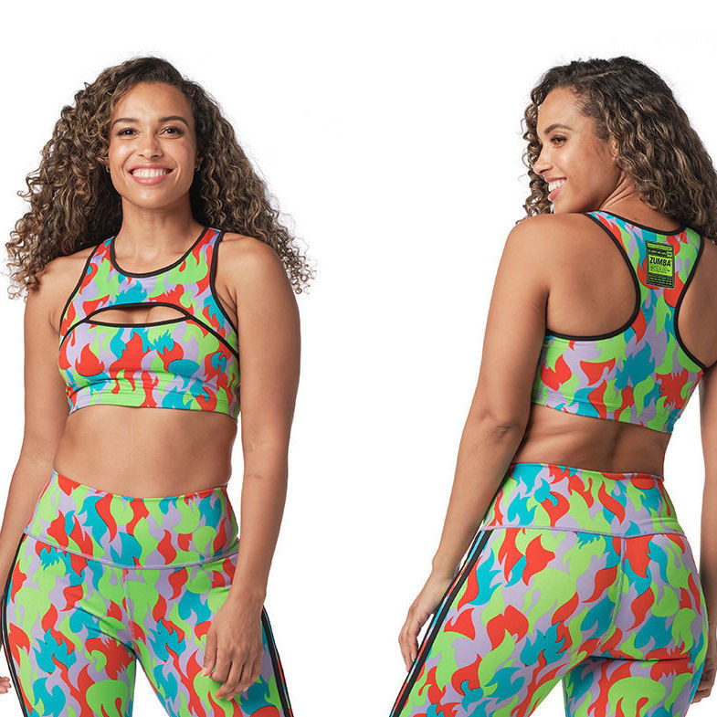 [Zumba Vest] Zumba Zumba Fitness Wear Sports Leisure New ZUMBA Sports Lingerie Bra with Chest Pad B2