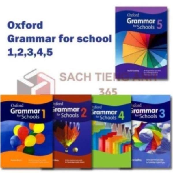 หนังสือ - พิมพ์สี Oxford Grammar for Schools - 1,2,3,4,5 - A4 พร้อมเสียง mp3 ฟรี