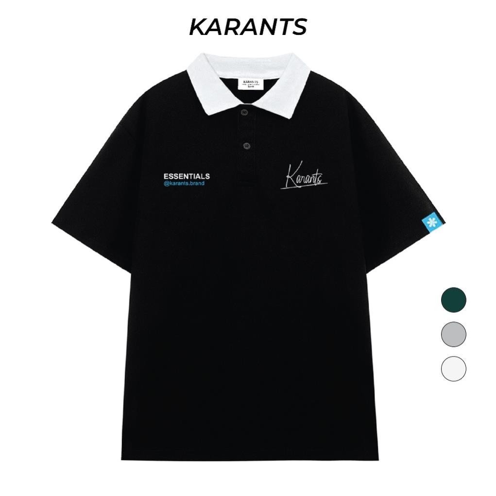 เสื้อโปโลแบรนด์ท้องถิ่นในเสื้อโปโล Karants Essentials พรีเมี่ยม ใส่ได้ทั้งชายและหญิง Moda.Kang