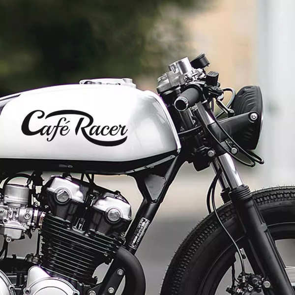 สติ๊กเกอร์แต่งรถมอเตอร์ไซค์ Cafe Racer วินเทจสุภาพบุรุษ Triumph Harley ถังน้ำมันหมวกกันน็อครถจักรยานยนต์ดัดแปลงกันน้ำสติ๊กเกอร์สะท้อนแสง
