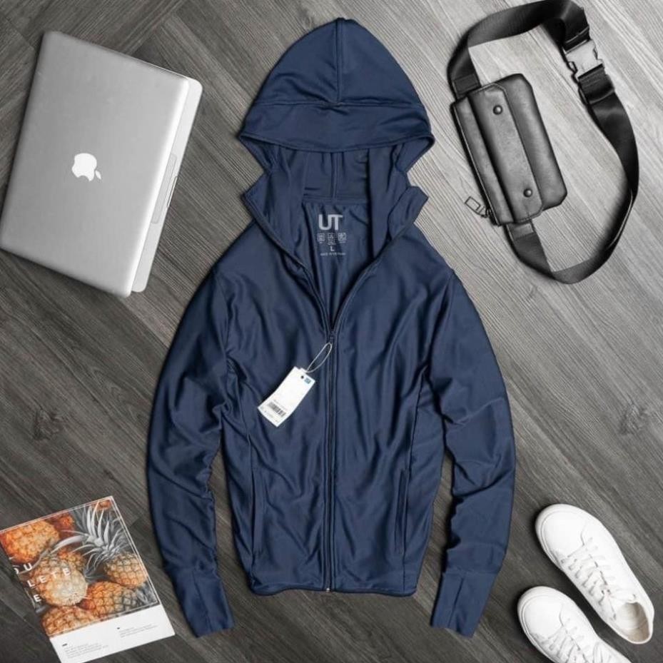 MENS เสื้อกันแดด 2 ชั้น เสื้อกันแดดผู้ชาย 2 ชั้น แบบหนา คุณภาพสูง พร้อมกันแดดได้อย่างมีประสิทธิภาพ -