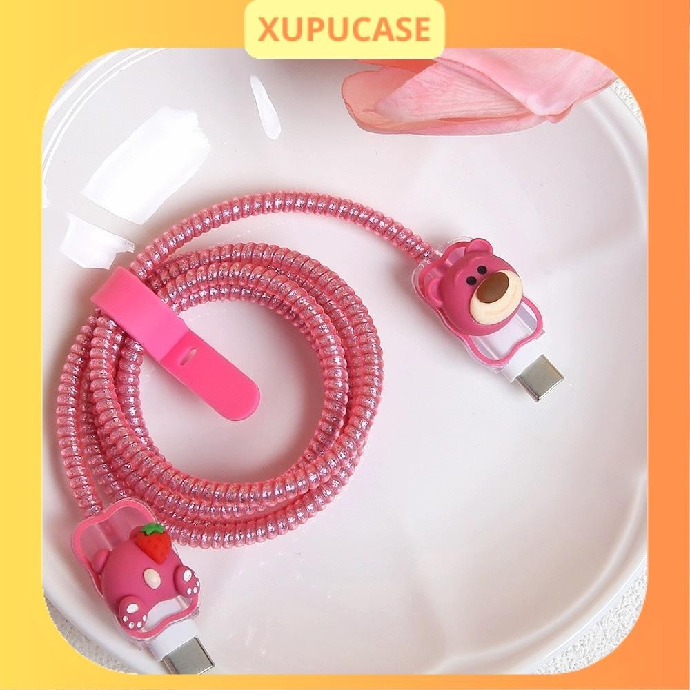 [การป้องกันสายชาร์จ 99 รุ่น] อุปกรณ์ป้องกันสายชาร์จ ลวดดิ้น 1 ม.4 คุณภาพสูง สําหรับ Iphone Series 2 