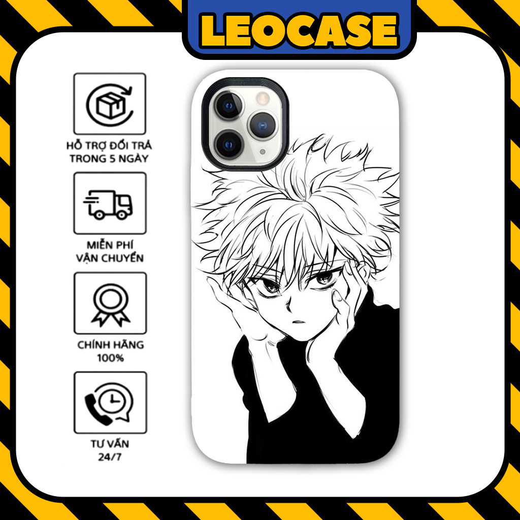 Leocase Killua HunterxHunter อะนิเมะมังงะซิลิโคนพรีเมี่ยมเคส iPhone สําหรับ iPhone 15/14/13/12/11/X/