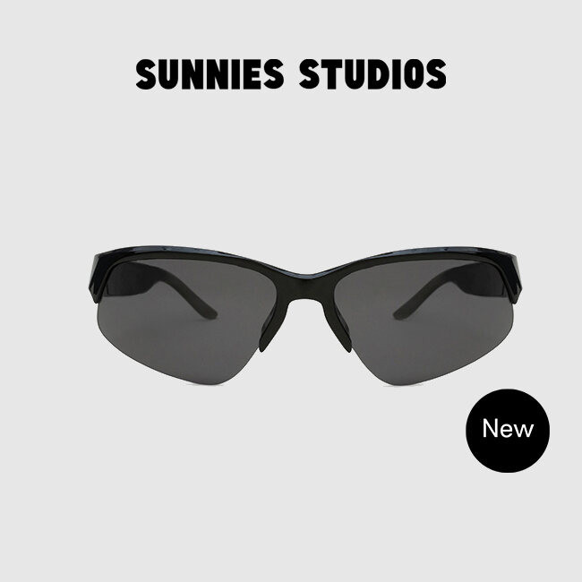 SUNNIES STUDIOS - แว่นกันแดด Browline Simone Ink Midnight - 60339RP-1