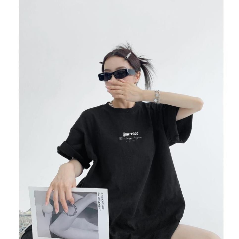 LIMERENCE Basic Only you เสื้อยืดทรงหลวมคุณภาพสูง ยืด หนา cotton Local Brand