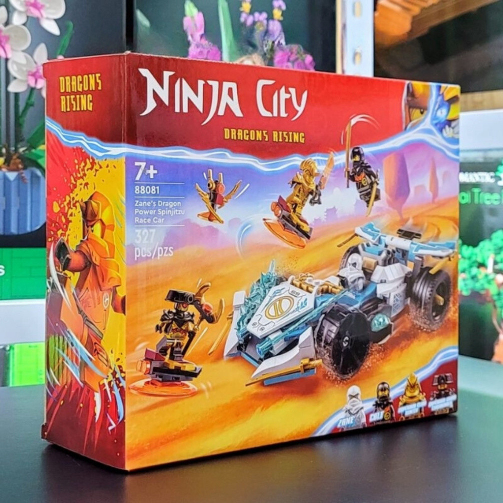 [ Ninja ] ประกอบ NINJA CITY 88081 | 71791 Zane 's Dragon Power Spinjitzu Race Car | 327 รายละเอียด Bytoyshop