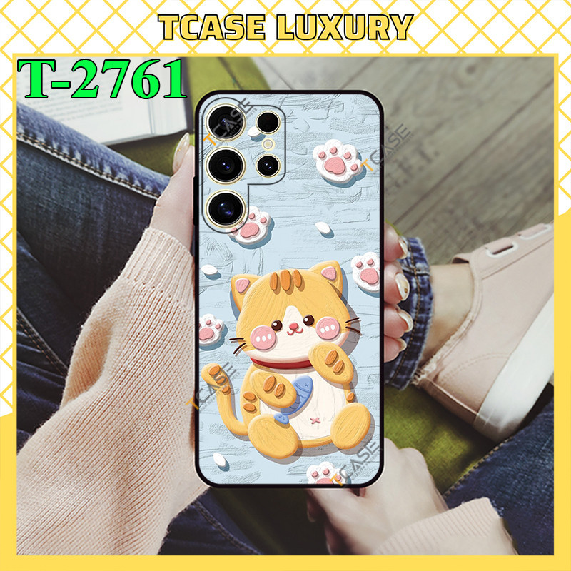 Samsung S24 Ultra 5G, Samsung S24 Plus 5G, เคส Samsung S24 5G พิมพ์แมววัว - Tcase Luxury