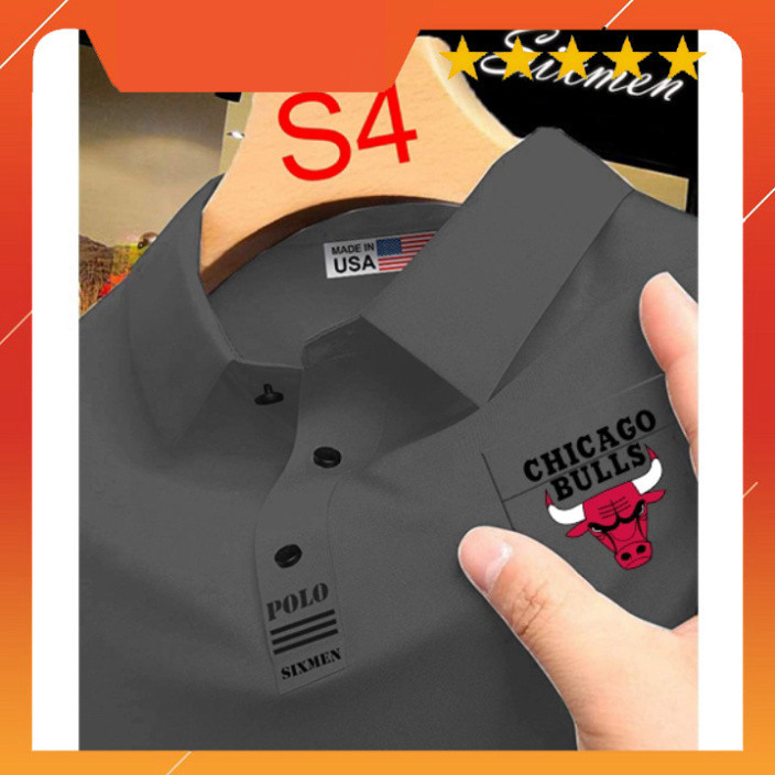 เสื้อ POLO CHI.CA.GO ออกแบบในผ้าคอตตอนจระเข้อินเทรนด์แขนหรูหราสุดๆ [TN2]