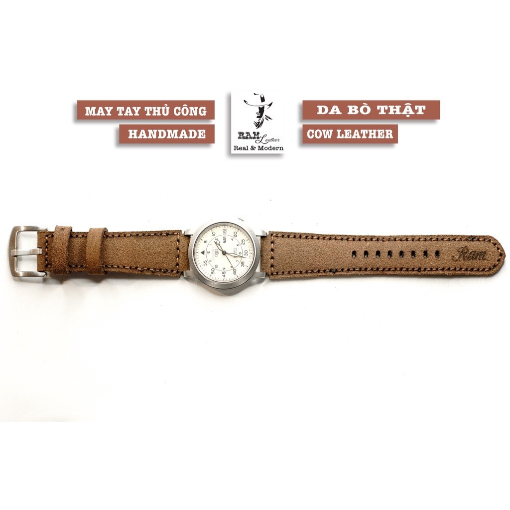 Orient Sk, Seiko, Casio 1200 Cow Leather Handicrafted Watch Strap
