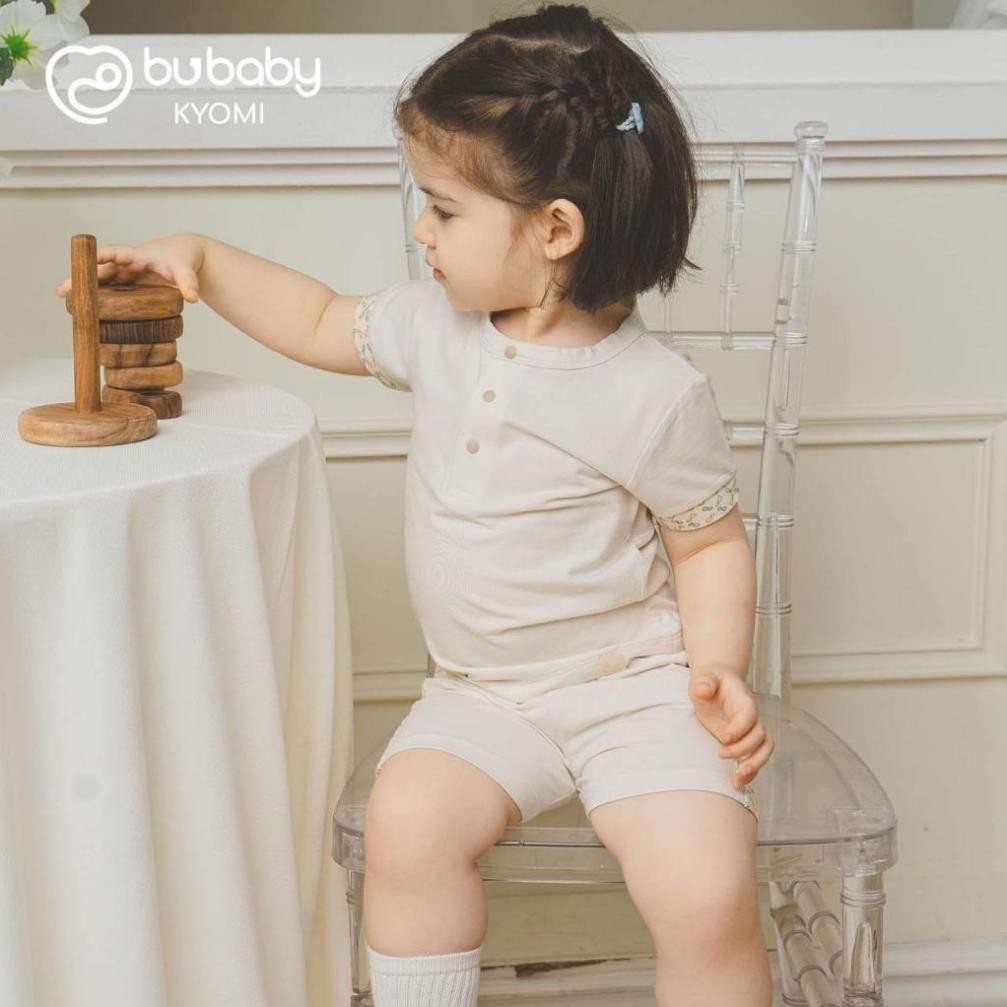 B03011 Kyomi ชุดแขนสั้นคอเต่าเสื้อผ้าฤดูร้อนสําหรับเด็กชายและเด็กหญิง BBC130301