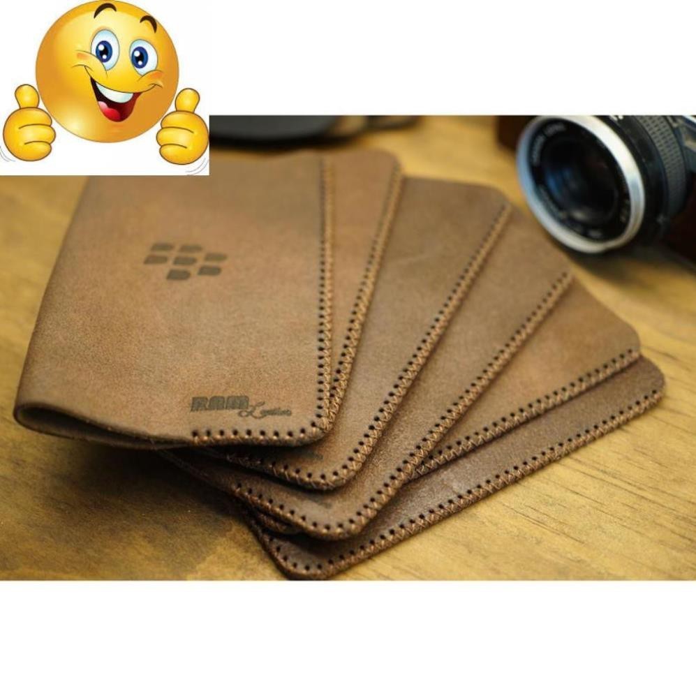 ซองหนัง Blackberry Q20 หนังวัวแท้หยาบคุณภาพสูง - หนังram แท้