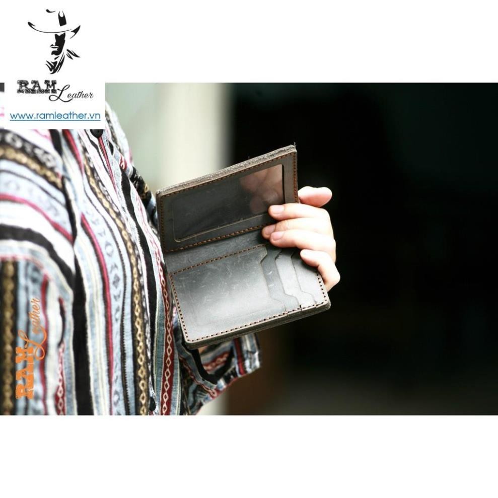 CLASSIC RAM WALLET - CHARCOAL GREY GERMAN MILITARY UNIFORM. +