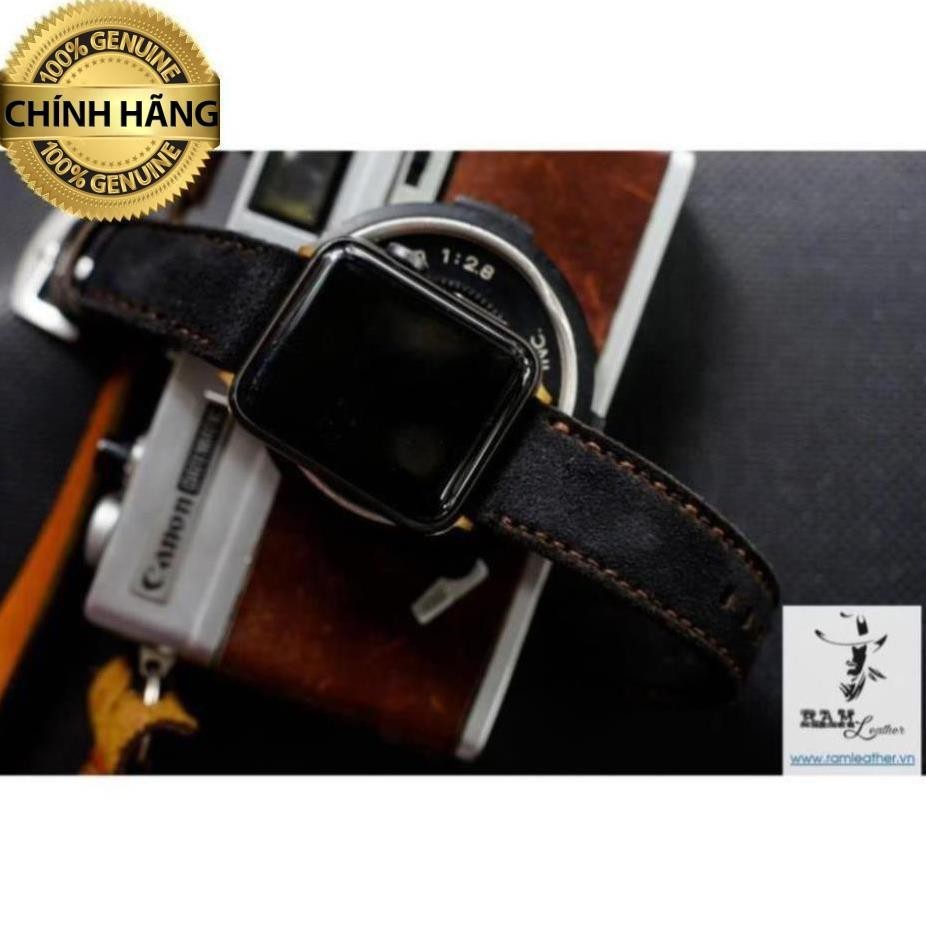 EXTREMELY LUXURY BLACK SUEDE WATCH STRAP – RM CLASSIC 1966 - หนัง REUINE RM ของแท้