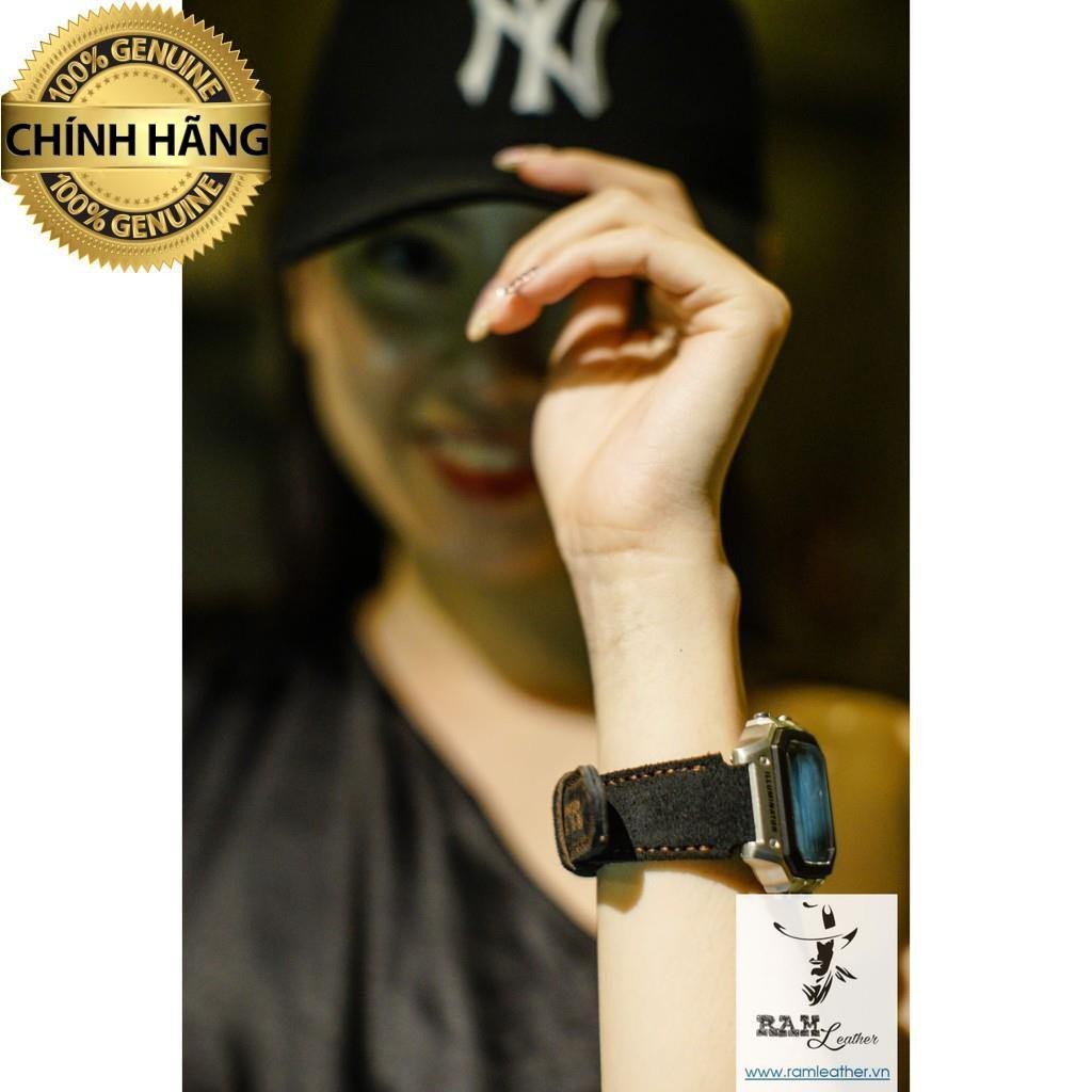 EXTREMELY LUXURY BLACK SUEDE WATCH STRAP – RM CLASSIC 1966 - หนัง REUINE RM ของแท้