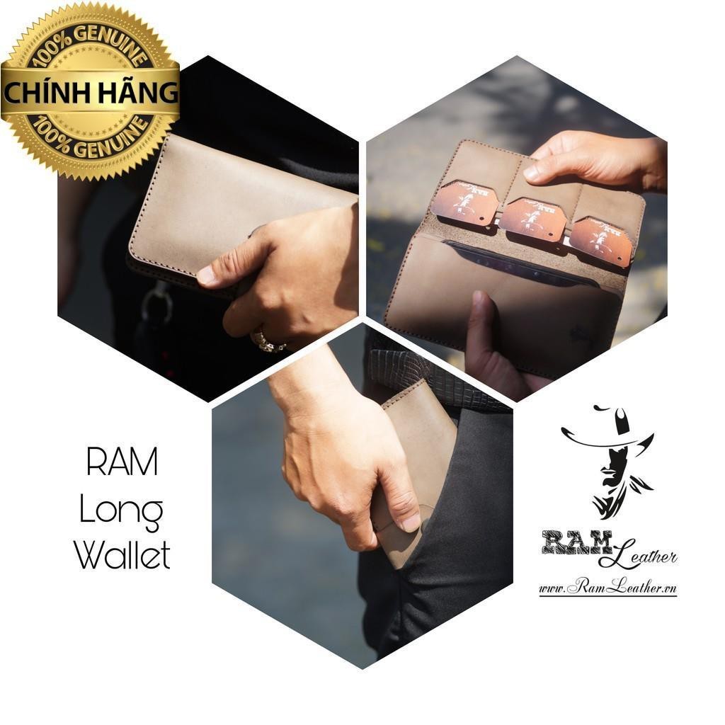 กระเป๋าสตางค์หนัง COW สีเทาแท้ - หนังแท้ RM