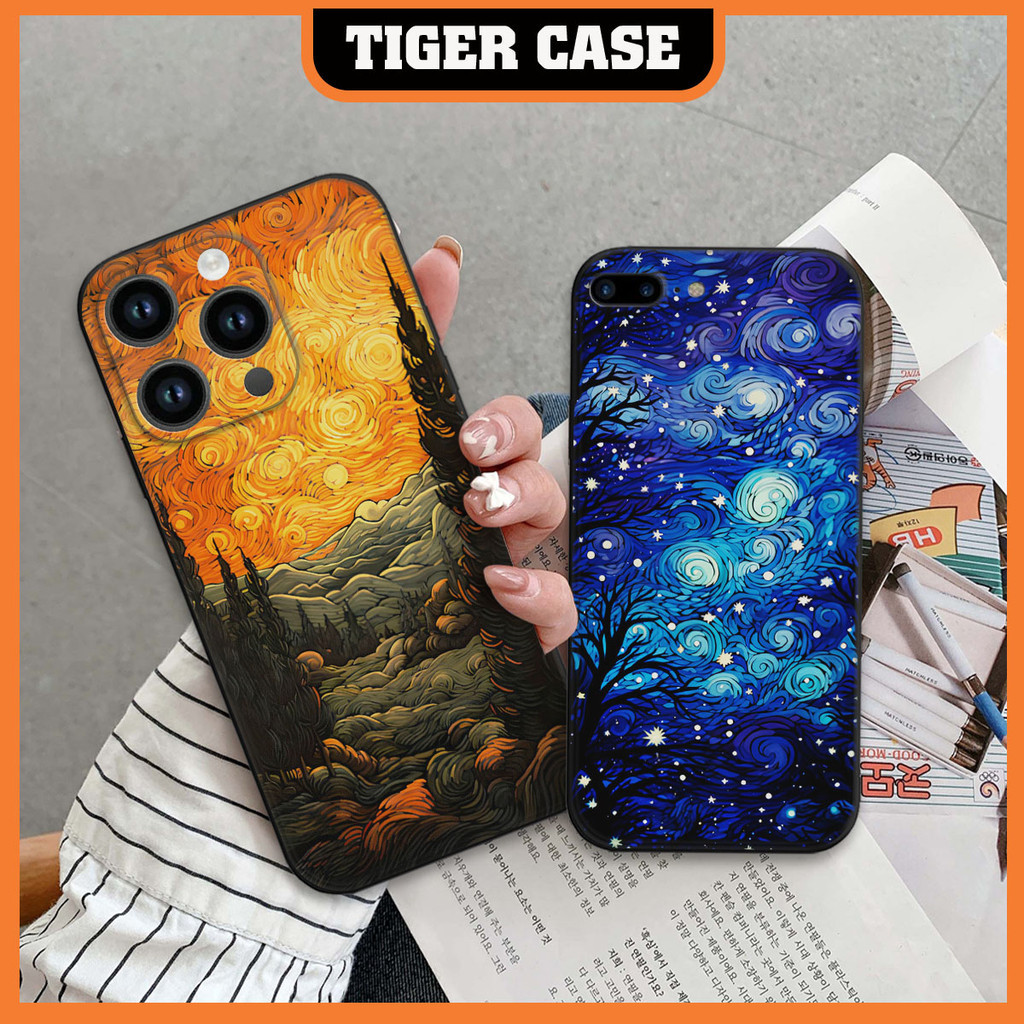 เคสสําหรับiPhone 15 14 13 12 11 6 6s 5 7 7p 8 8p X Xs Xr Pro Max ProMax van gogh art