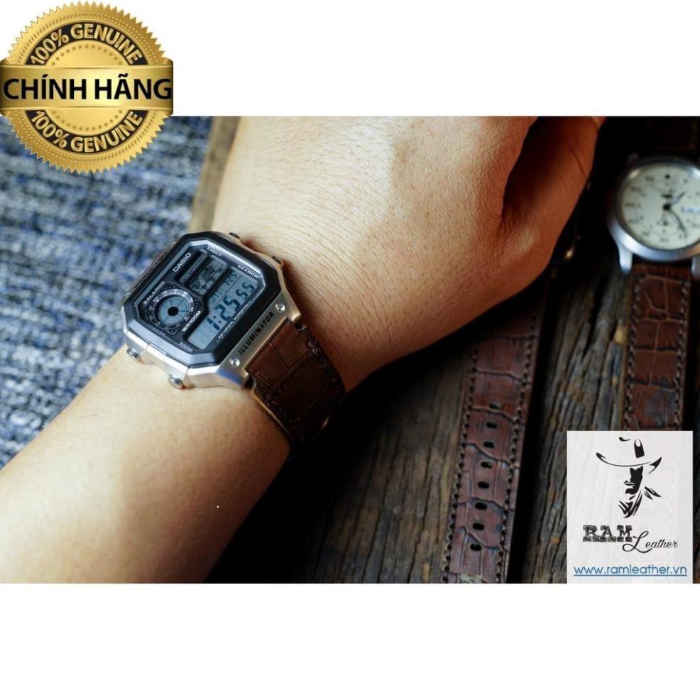 CROCODILE EMBEDDED COW LEATHER WATCH STRAP - RM CLASSIC 1928 - RM - ทุกขนาด