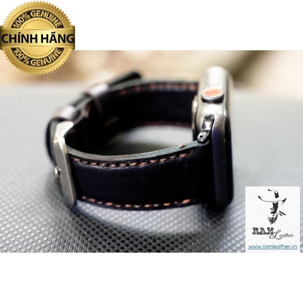 REAL BLACK GOAT LEATHER WATCH STRAP - RM CLASSIC 1997 - RM - ทุกขนาด 18,20,22,CASIO, WATCH WATCH