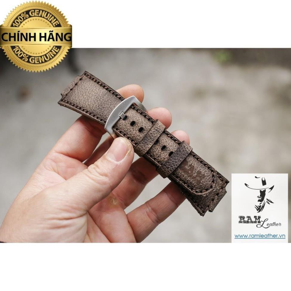NATURAL GRAINED HORSE WAX LEATHER WATCH STRAP – RM 1959 สําหรับ G-SHOCK - ของแท้ RM