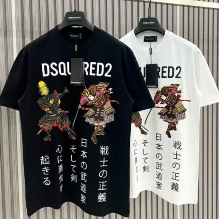 1 DSQ Samurai เสื้อยืดผู้ชายพิมพ์ลายญี่ปุ่น เสื้อยืดทรงหลวม Unisex Dsquared2 Super Hot 2024 89 2