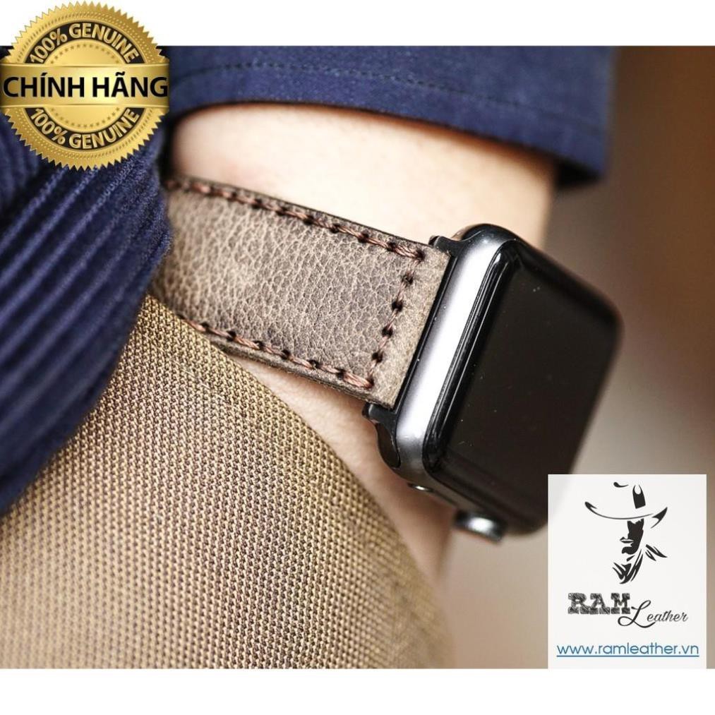 RM BAUHAUS 1959 HORSE WAX LEATHER WATCH STRAP สําหรับ WATCH - หนัง REM ของแท้