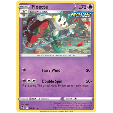 การ์ดโปเกมอน - Floette [U] [072/203] [Evolving Skies]