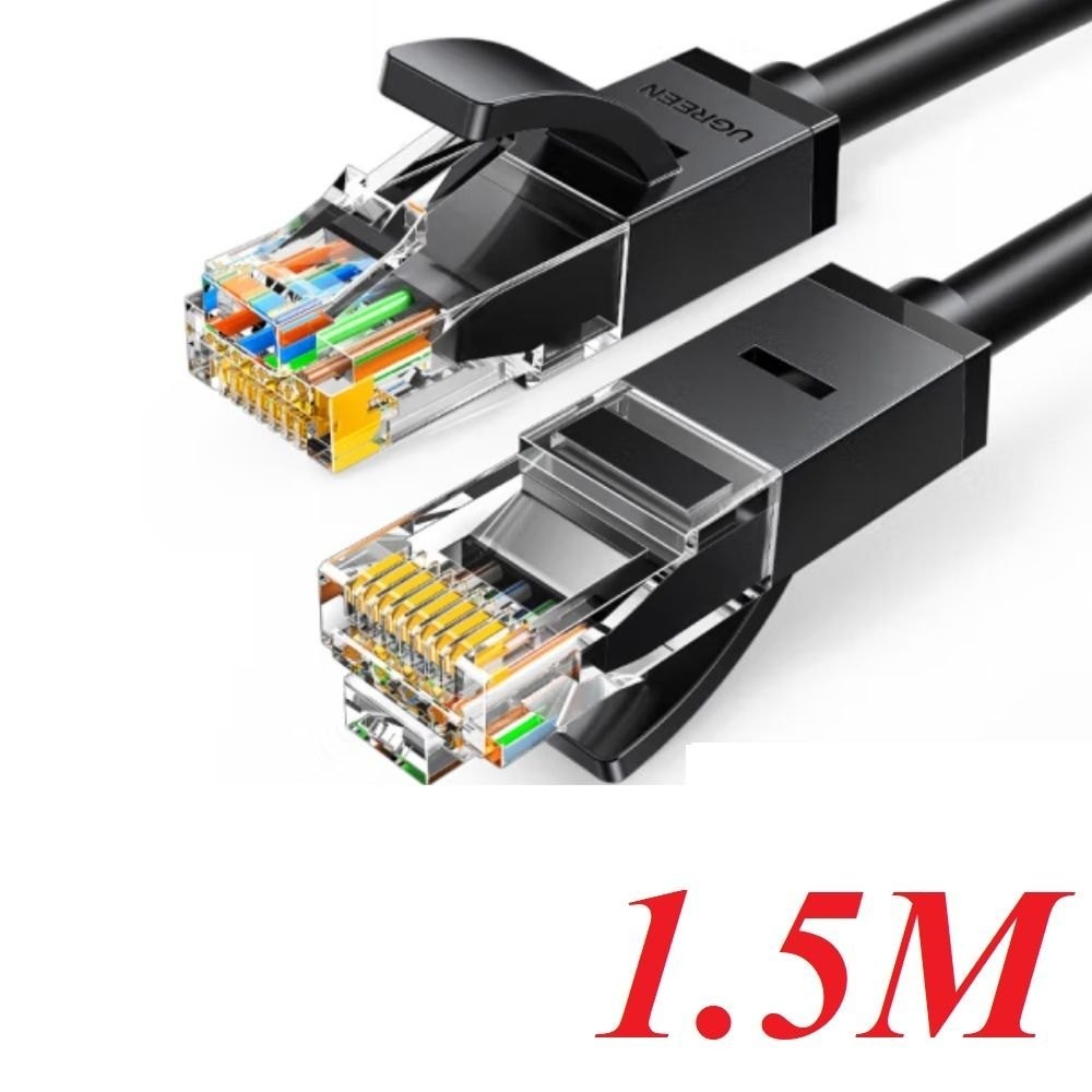 Ugreen 60545 1.5M CAT6 UTP สีดํา 10/100/1000 Gigabits Network Cable NW102