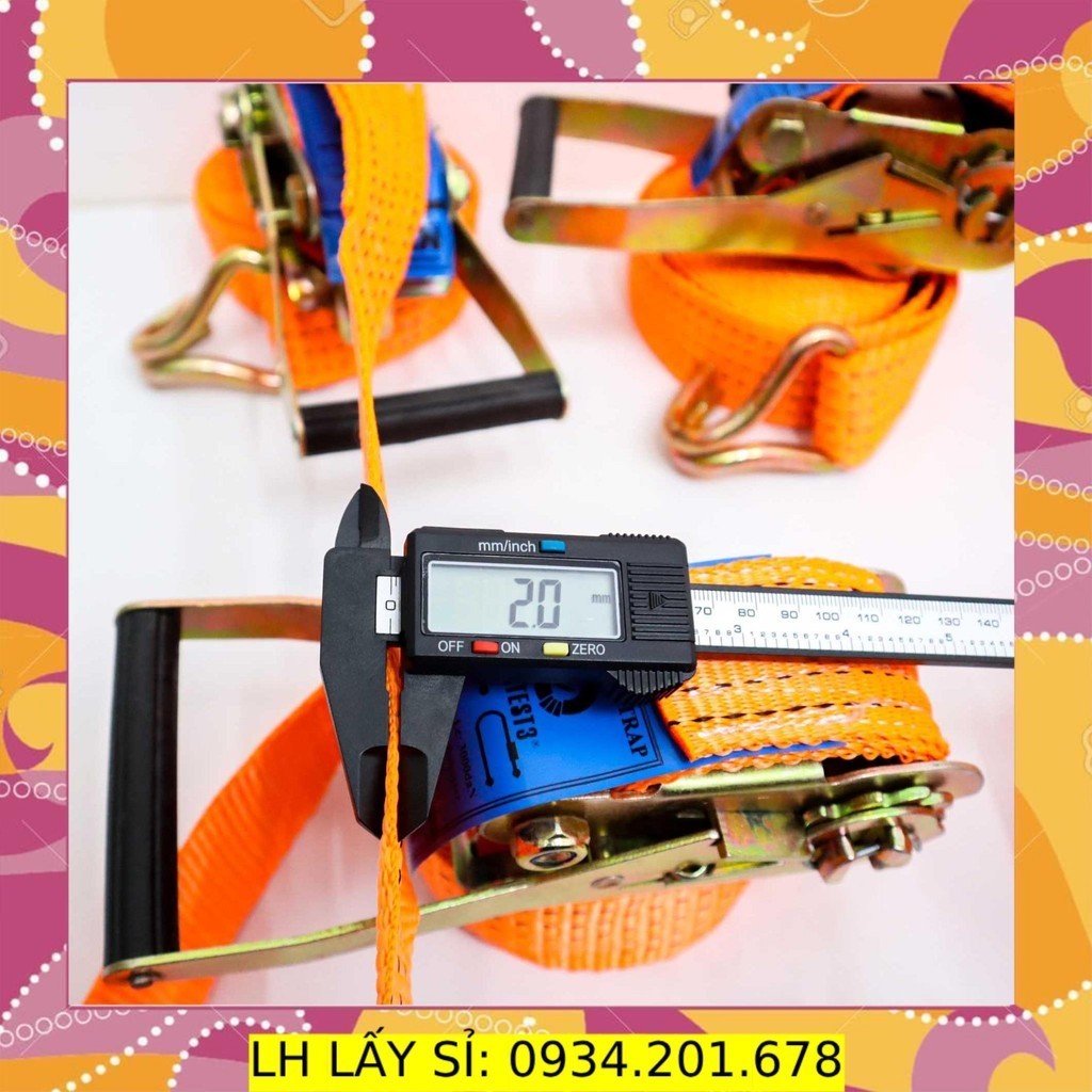 50mm, 3 TONS สายเปิดตัวถังพร้อมตะขอ THAI BINH VINA