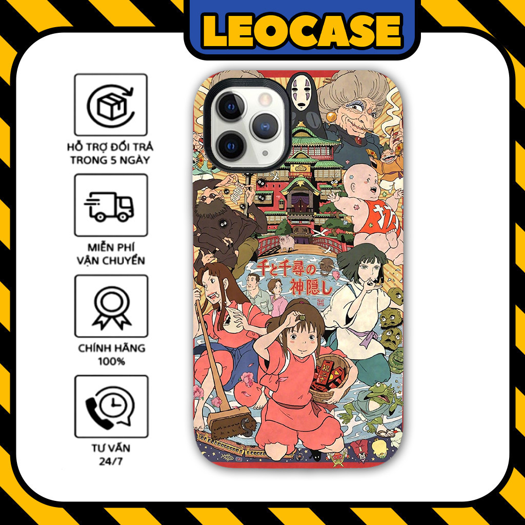 Leocase Spirited Away Studio Ghibli Anime Poster เคส iPhone ซิลิโคนระดับพรีเมียมสําหรับ iPhone
